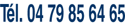 Tél. 04 79 85 64 65