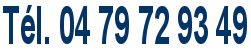 Tél. 04 79 72 93 49